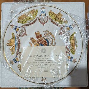 Caverswall China 1981 Royal Wedding Plate – Prince Charles & Lady Diana